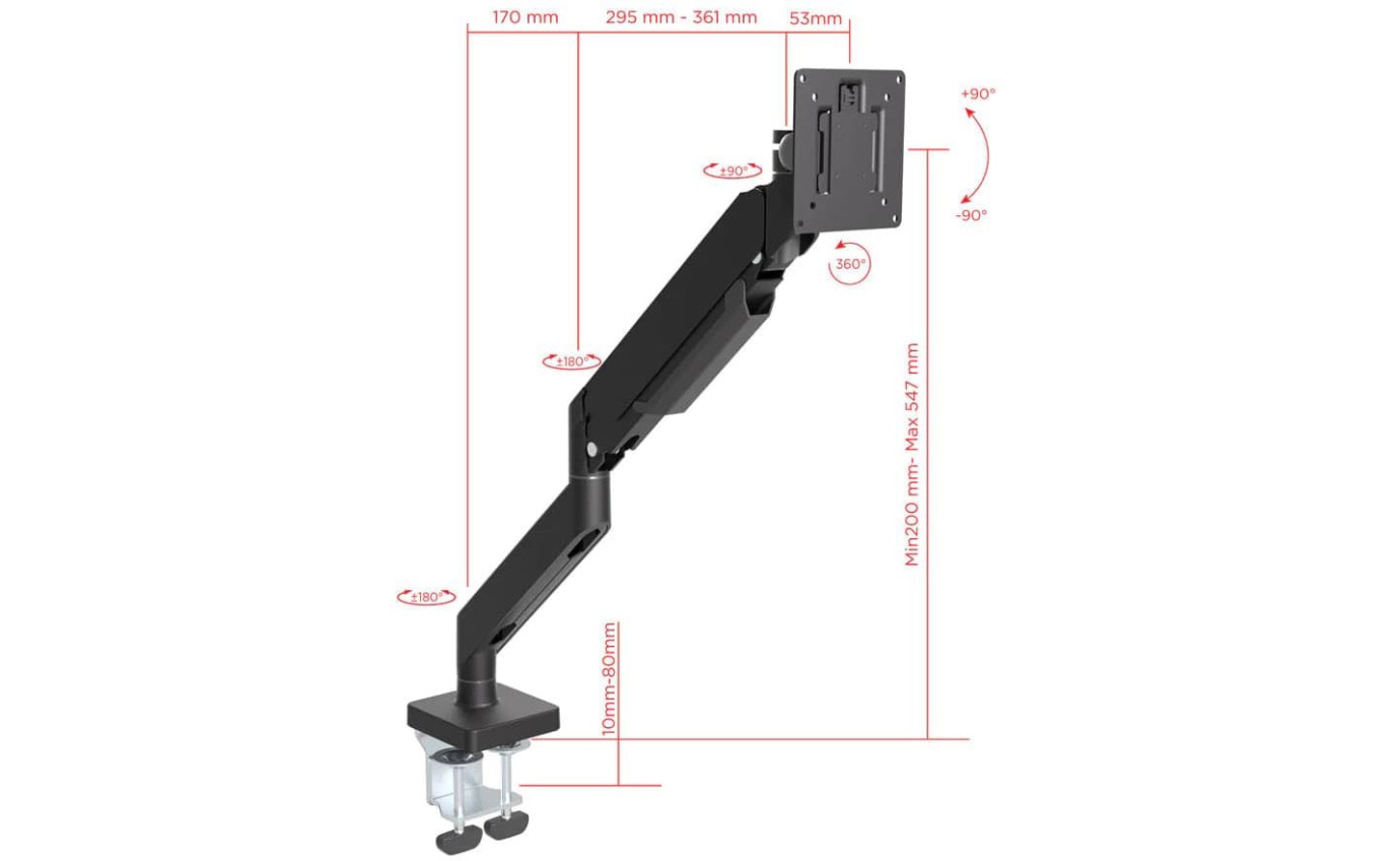 One Products Single Monitor Arm PPMM1HD