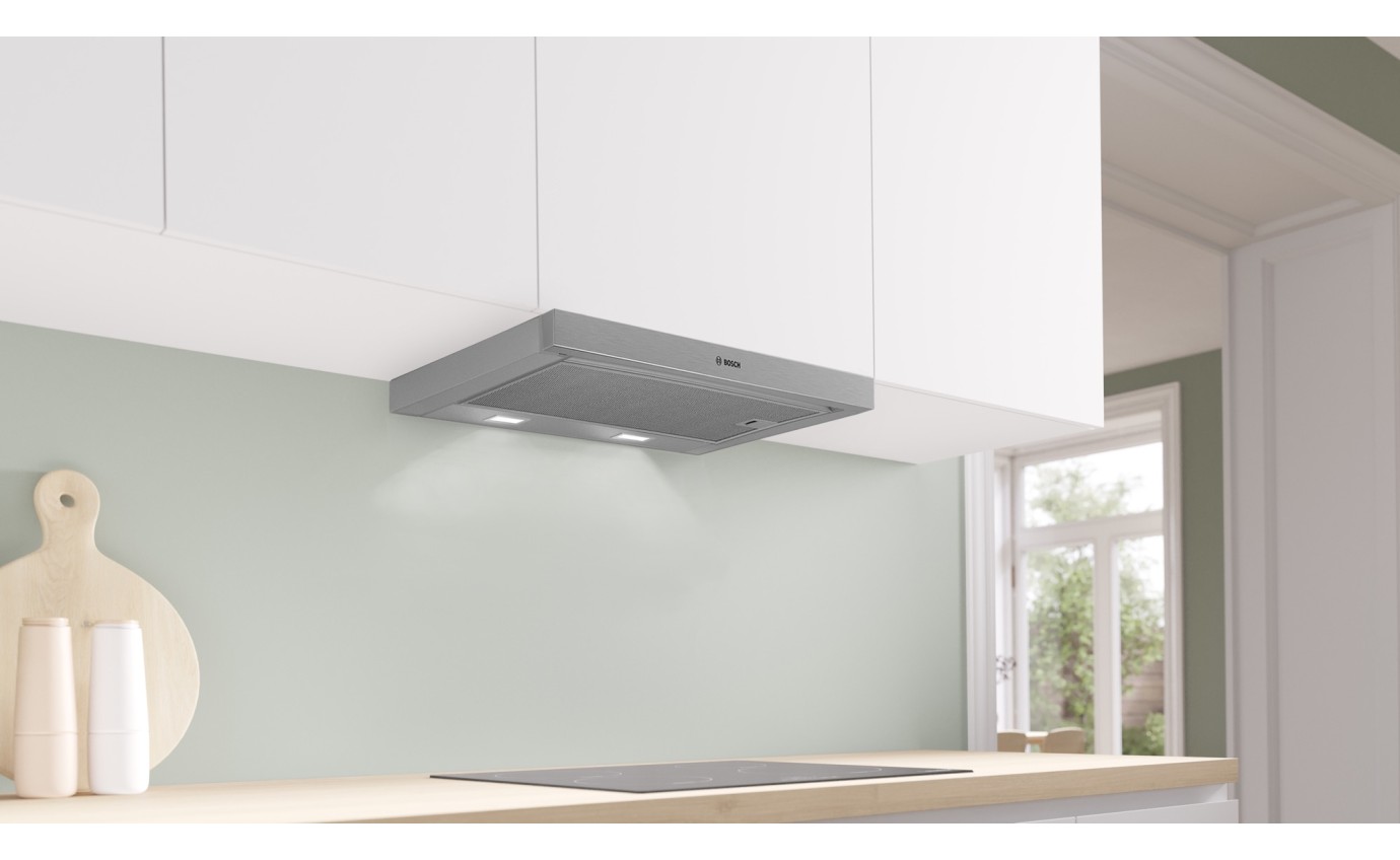 Bosch 60cm Series 2 Slideout Rangehood (Silver Metallic) DFM064W55A