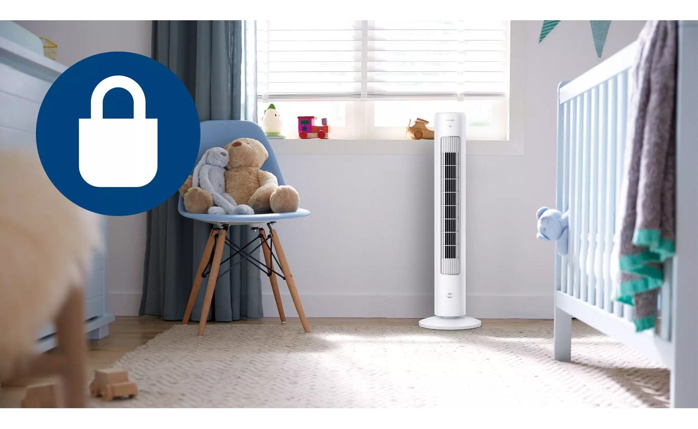 Philips 5000 Series Tower Fan (White) CX553500