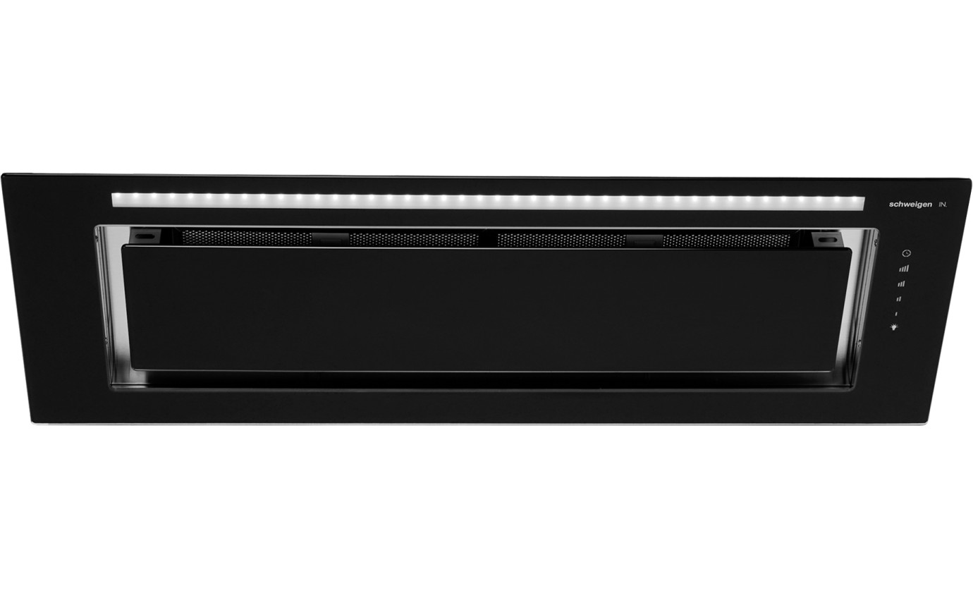 Schweigen 900mm Silent Glass Undermount Rangehood (Black) KLS9GLASSBLKST