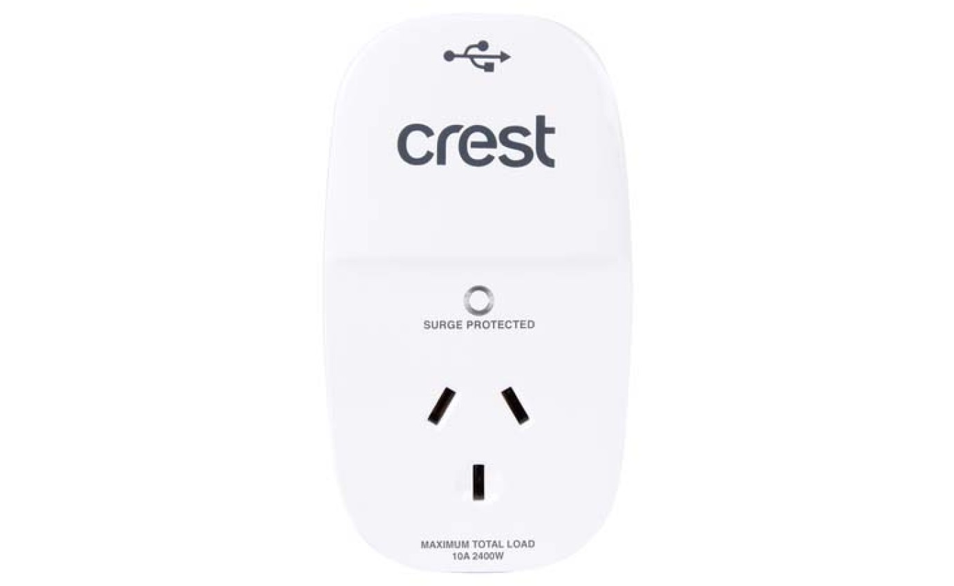 Crest Power Surge Protector with USB Port PWA04975