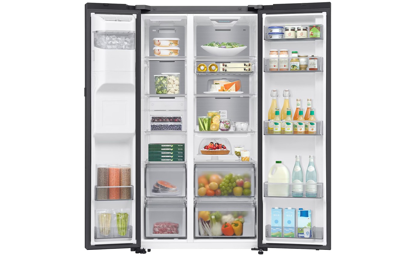 Samsung 634L Smart Side By Side Fridge (Dark Stainless Steel) SRS6300B