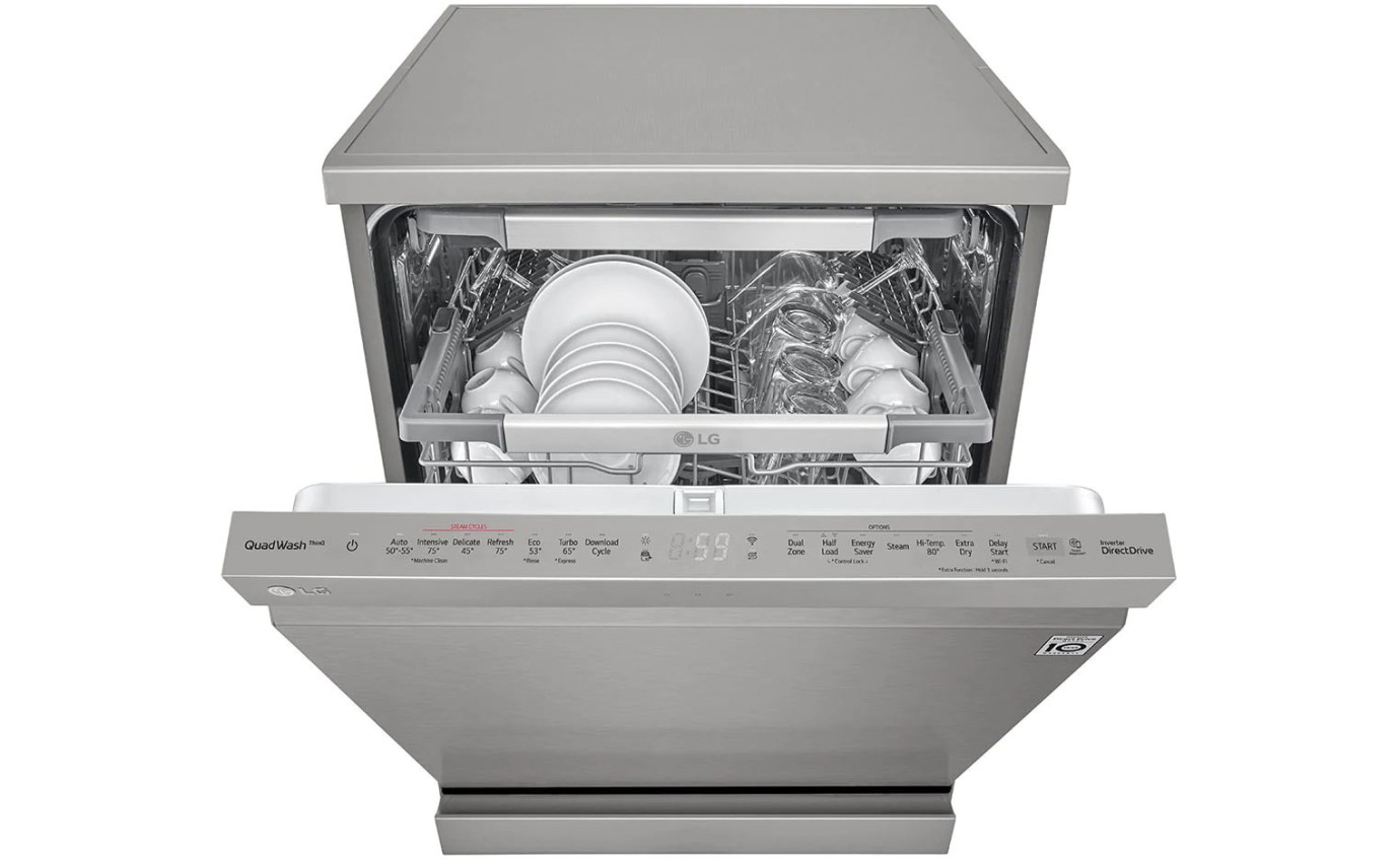 LG 60cm Freestanding Dishwasher (Platinum Steel) XD3A25PS