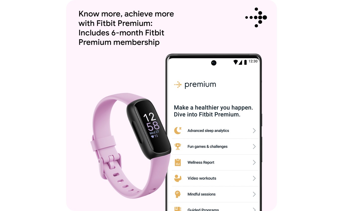 Fitbit Inspire 3 Smartwatch (Lilac Bliss/Black) FB424BKLVFRCJK