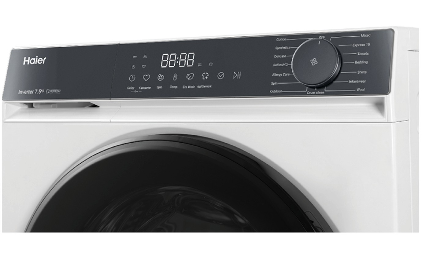 Haier 7.5kg 300 Series Front Load Washing Machine (White) HWF75KW1