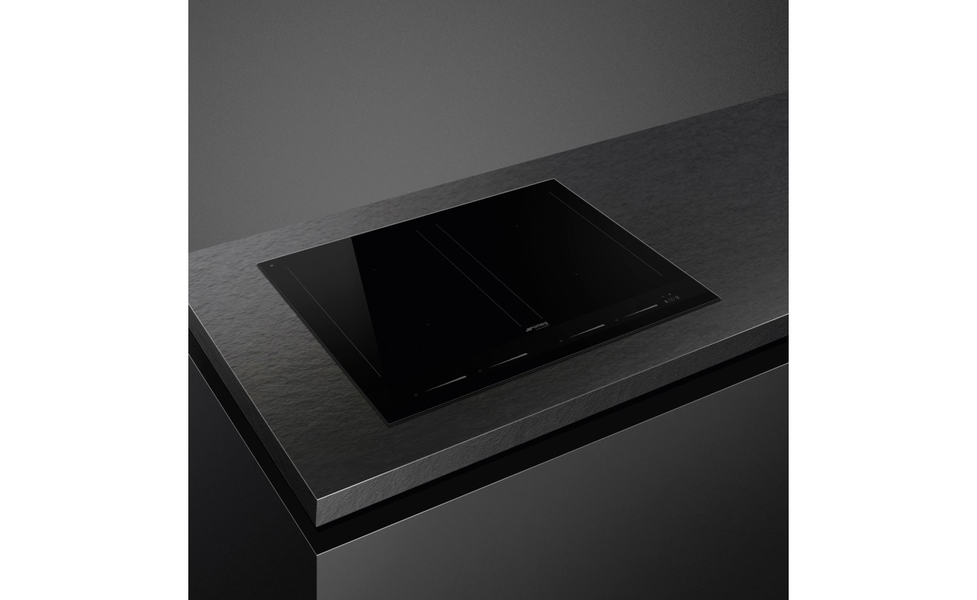 Smeg 60cm Linea Induction Cooktop (Midnight Black) SIM1644D