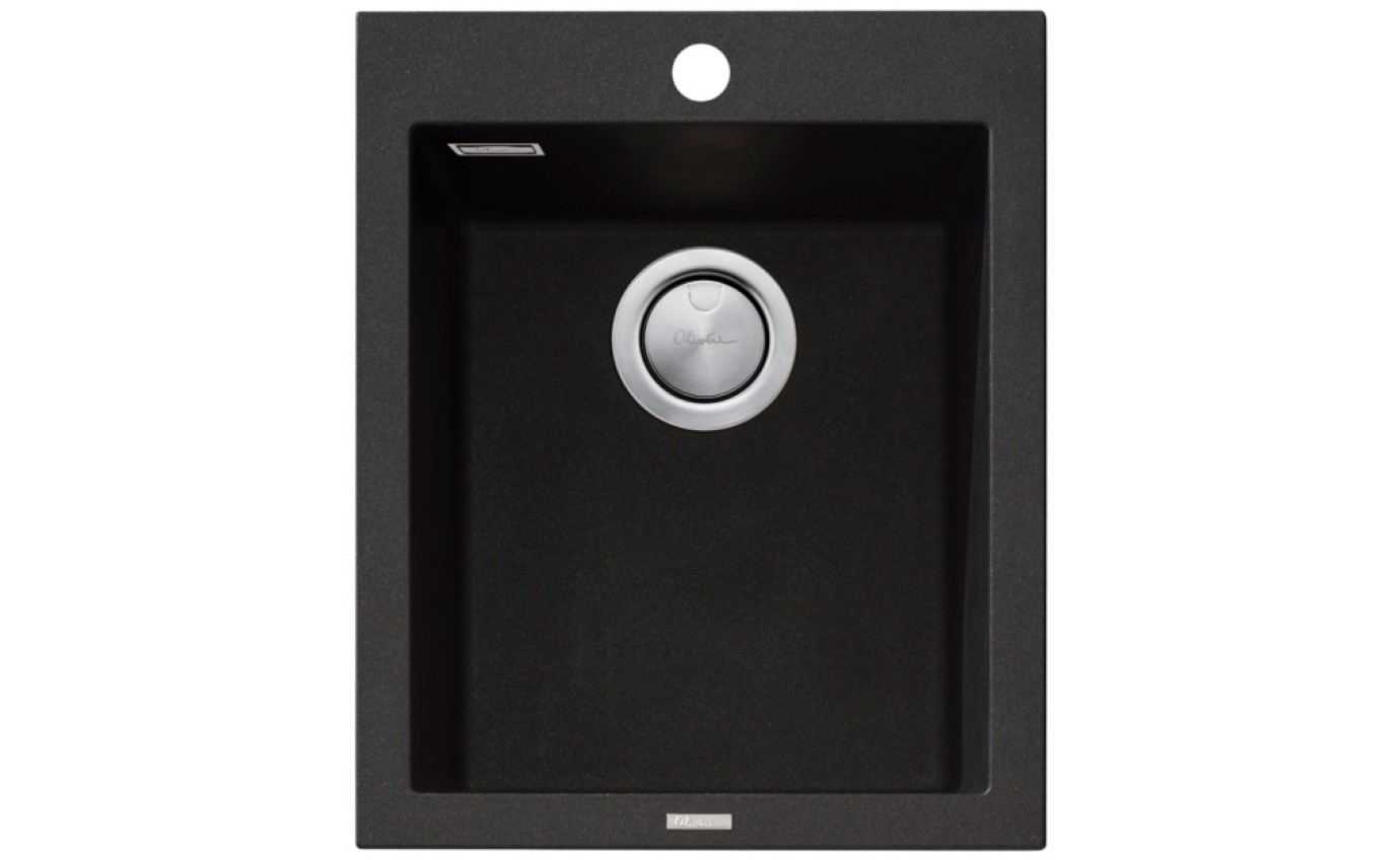 Oliveri Santorini Standard Bowl Topmount Sink (Black) STBL1531OF