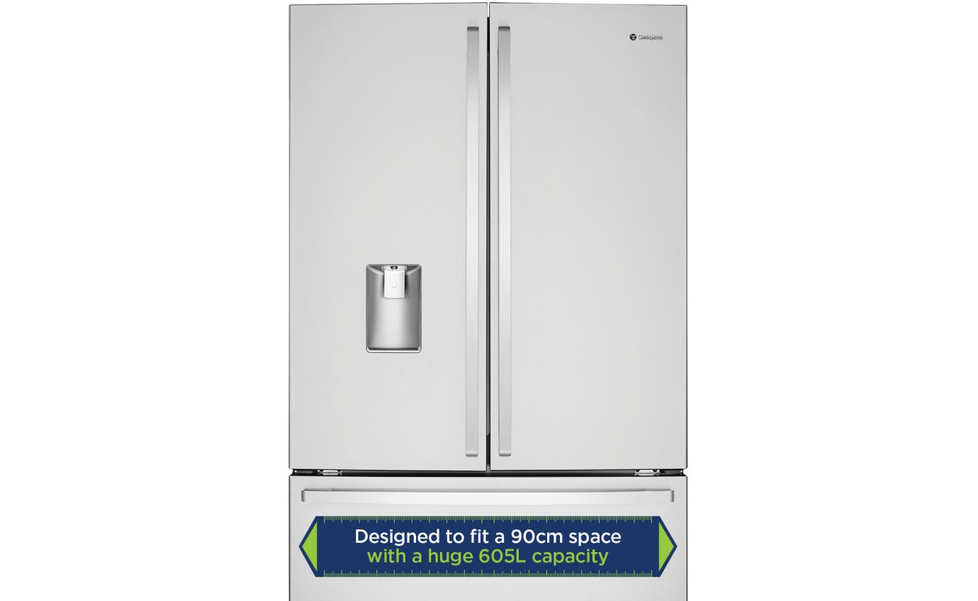 Westinghouse 565L French Door Fridge (Stainless Steel) WHE6060SB