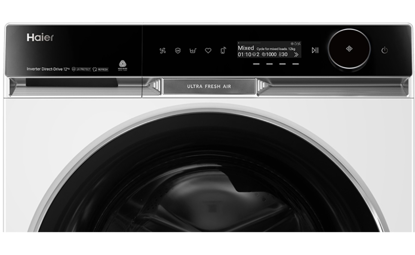 Haier 12kg 600 Series Front Loader Washing Machine (White) HWF12PXW2