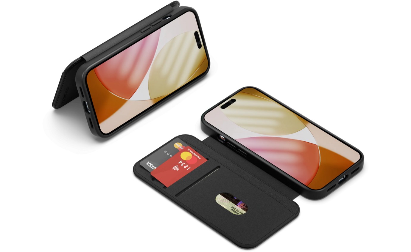 Cygnett MagWallet Magnetic Leather Wallet Case for iPhone 17 Pro Max (Black) 11901340997