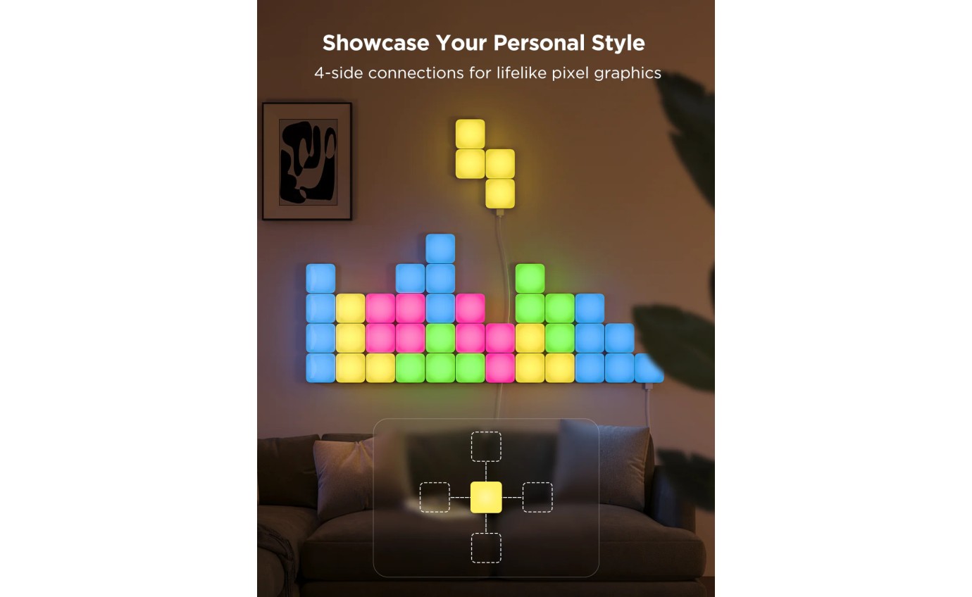 Govee Mini Panel Lights - 6 Piece Expansion Pack A6069E03