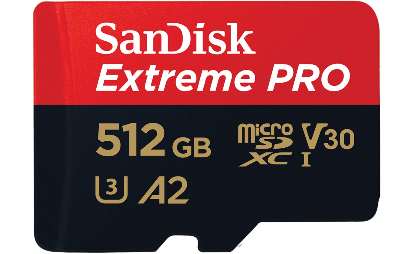 SanDisk 512GB Extreme® PRO microSD Card SDSQXCD512GGN6MA