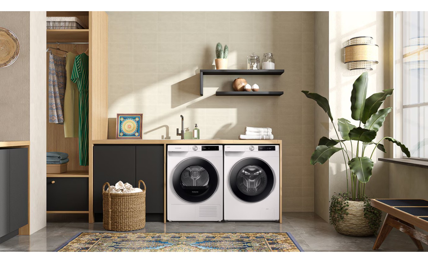 Samsung 9kg Smart Front Load Washing Machine (White) WW90DG6U34LE