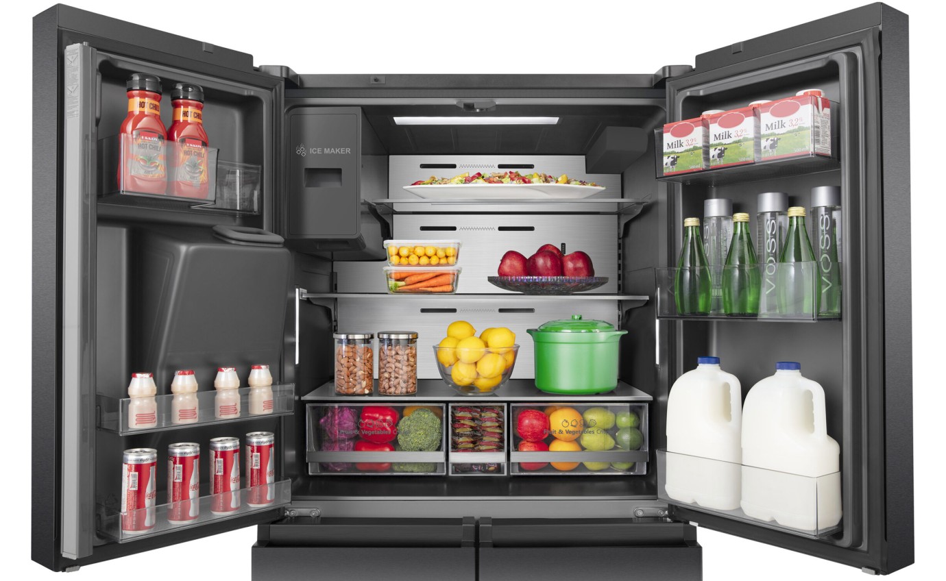 Hisense 585L French Door Refrigerator (Dark Stainless Steel) HRCD586TBWB