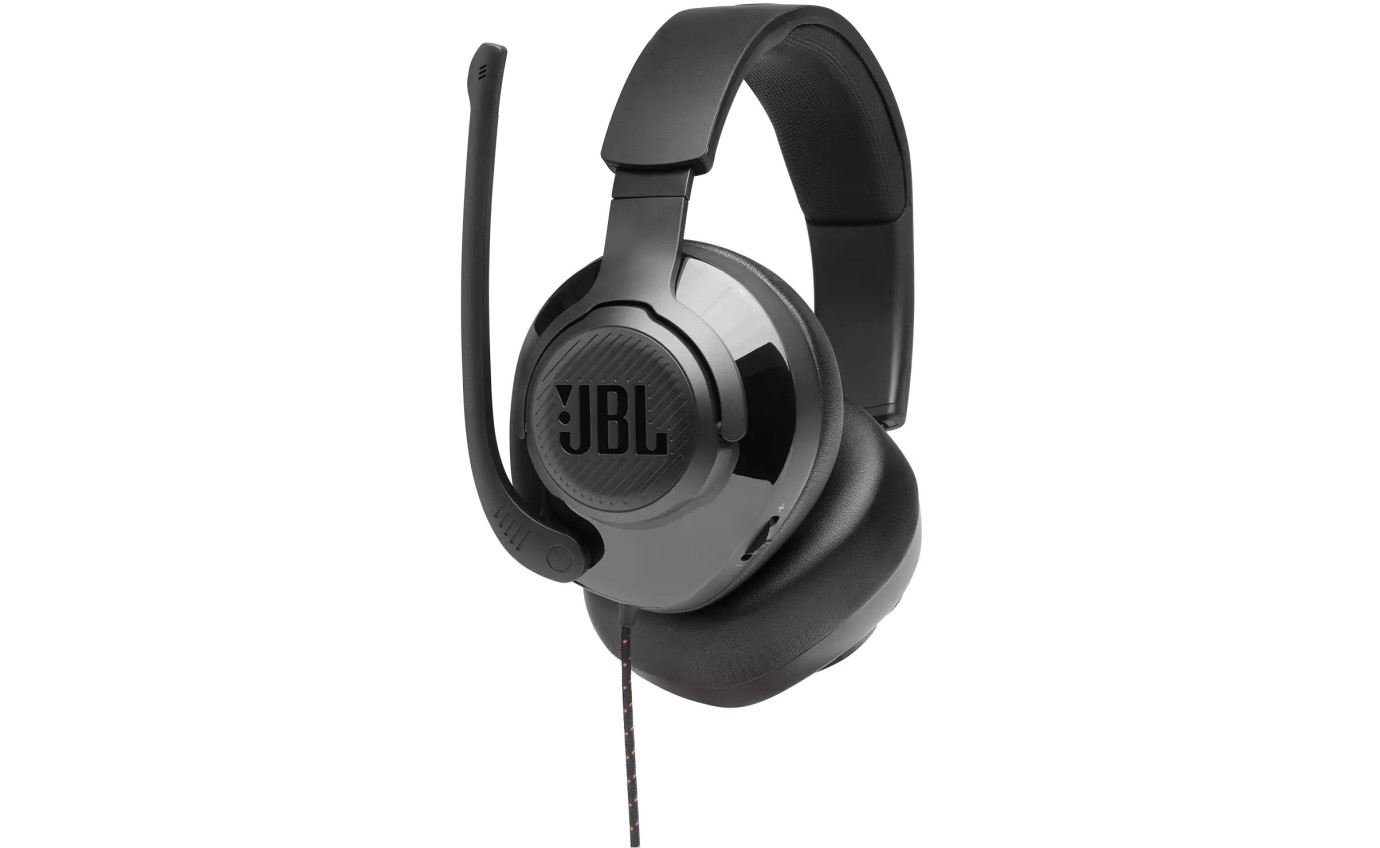 JBL Qantum 200 Wired Gaming Headset with Flip-up Mic (Black) JBLQUANTUM200BLK