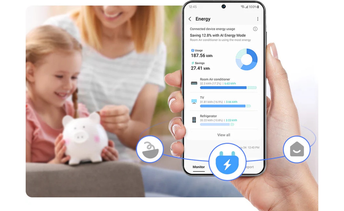 Samsung 655L Smart Side By Side Fridge (Silver) SRS6100S