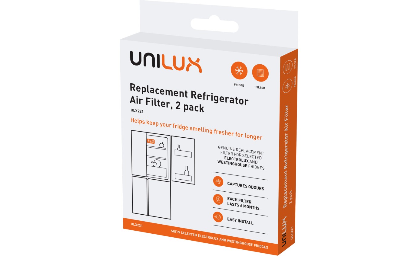 Unilux Replacement Refrigerator Air Filter (2 Pack) ULX221