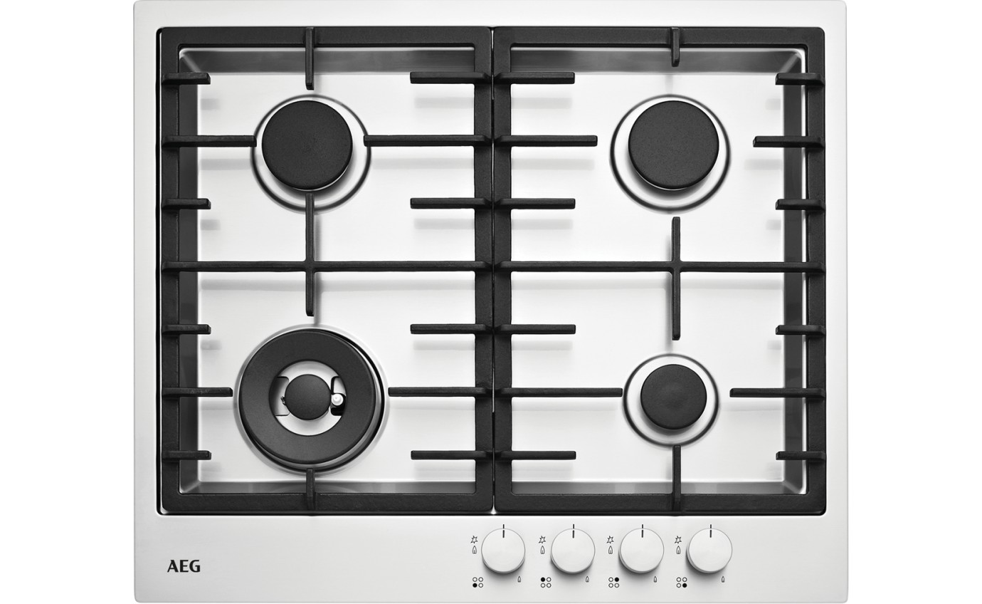 AEG 60cm 4 Burner Gas Cooktop HG60FXA