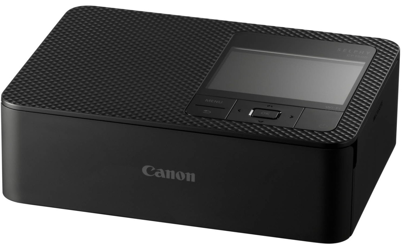 Canon Selphy Compact Photo Printer (Black) CP1500BK