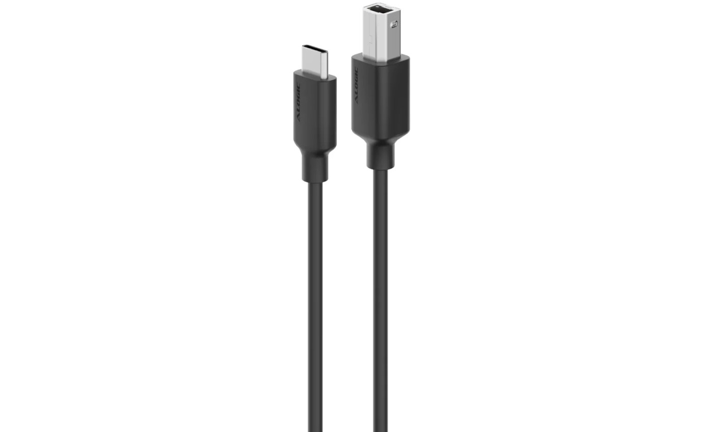 ALOGIC Elements USB-C Male to USB-B Male Cable &ndash; USB 2.0 480Mbps ELU2CMBM02