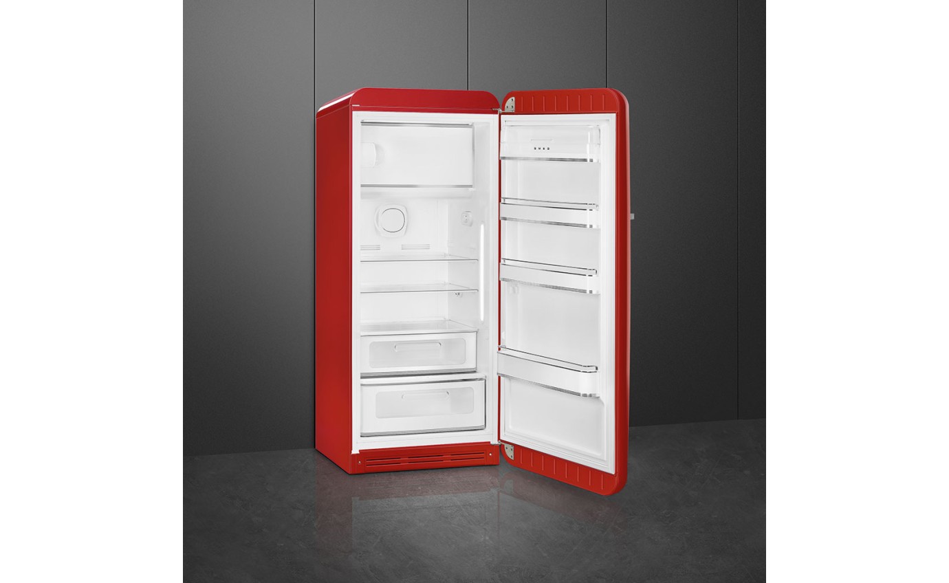 Smeg 270L 50s Style Retro Single Door Fridge (Red) FAB28RRD5AU