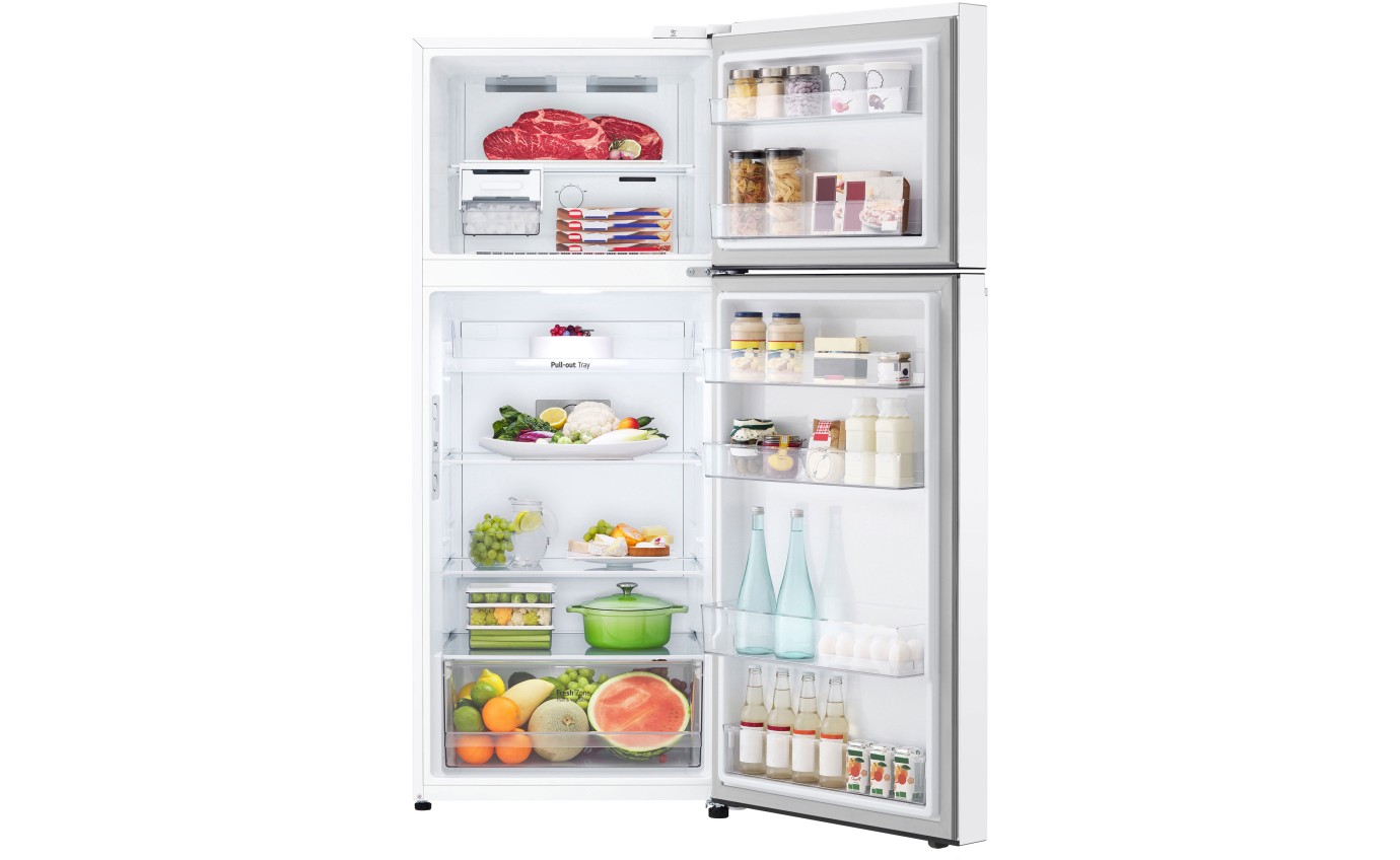 LG 375L Top Mount Fridge (White) GT5W