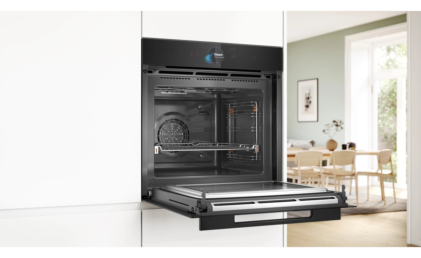 Bosch 60cm Built-In Oven with Steam & Microwave Function HNG978QB1A