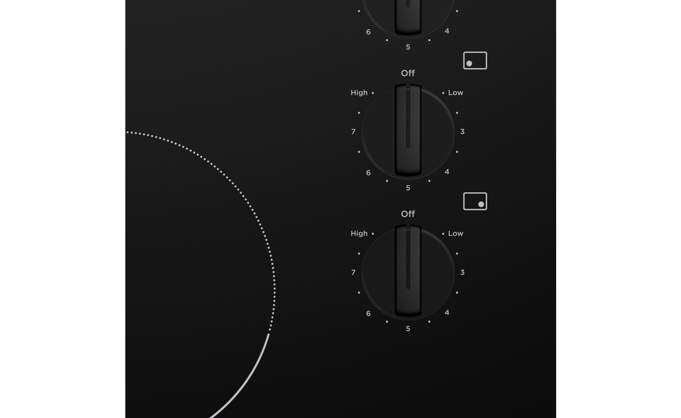 Westinghouse 70cm 4 Zone Ceramic Cooktop WHC742BC
