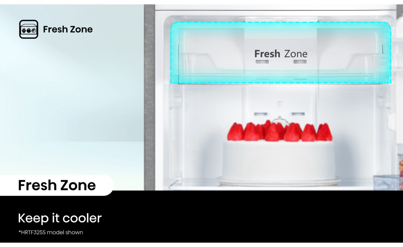 Hisense 326L Top Mount Fridge (Silver) HRTF325S