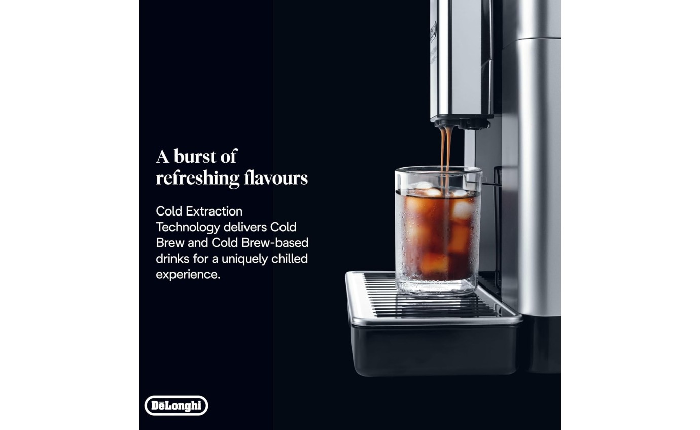 DeLonghi PrimaDonna Aromatic Fully Automatic Coffee Machine (Titanium) ECAM63075TM