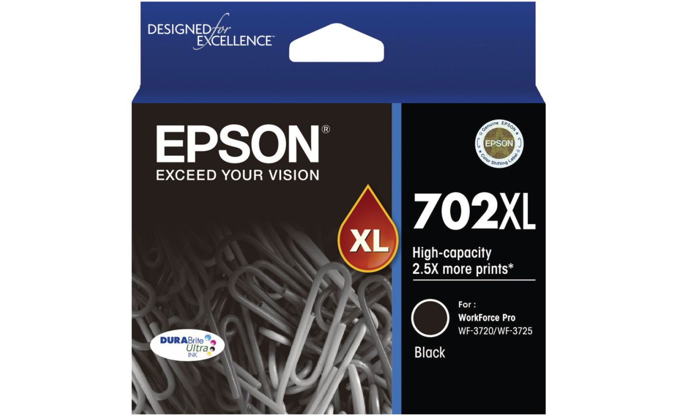 Epson 702XL DURABrite Ultra High Capacity Ink Cartridge (Black) T345192