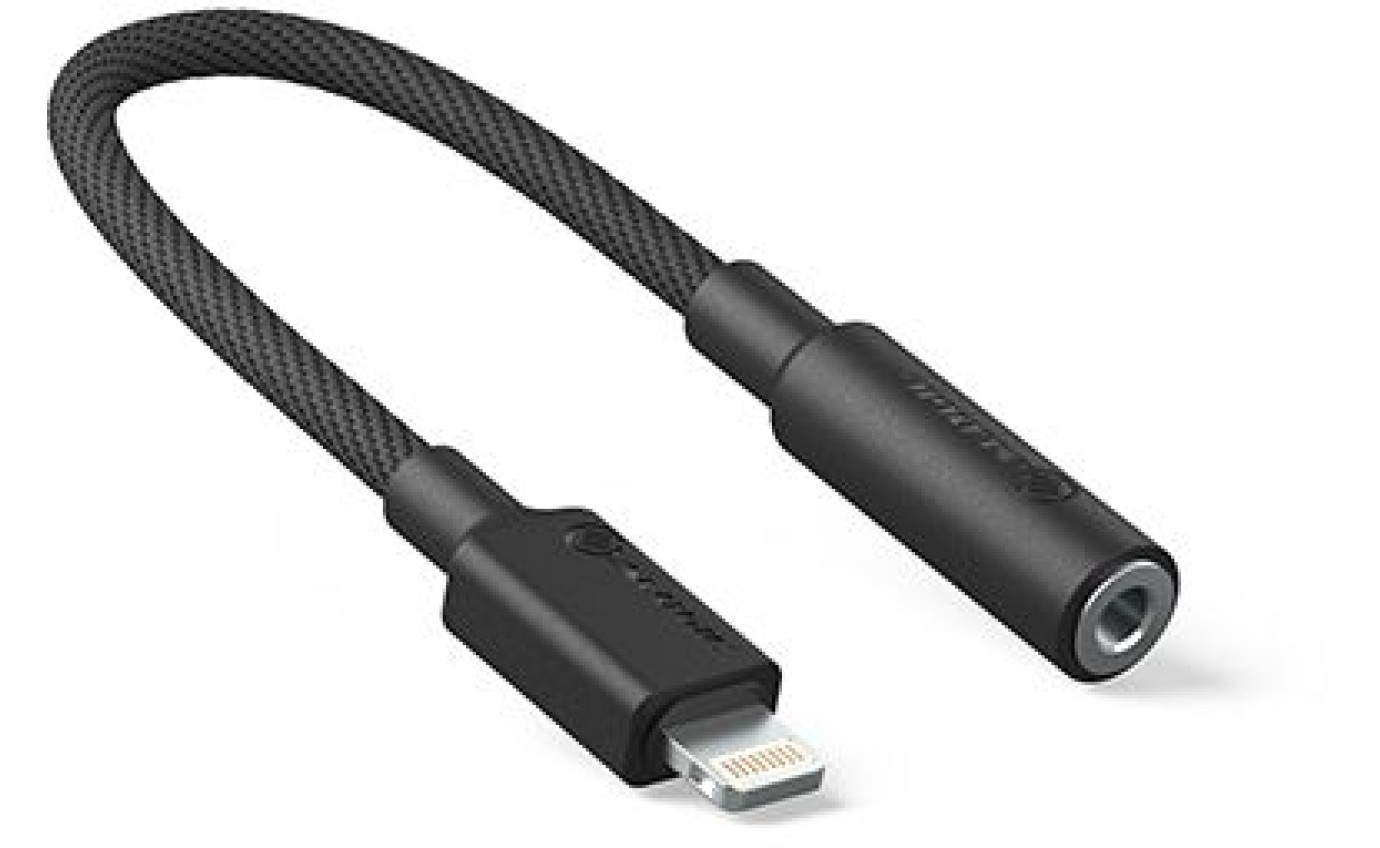 ALOGIC Elements Pro Lightning to 3.5mm Audio Adapter (Black) ELP8P35ABK