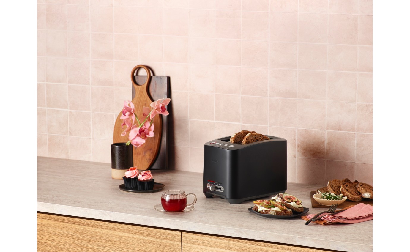 Breville The Smart 2 Slice Toaster (Black Truffle) BTA825BTR