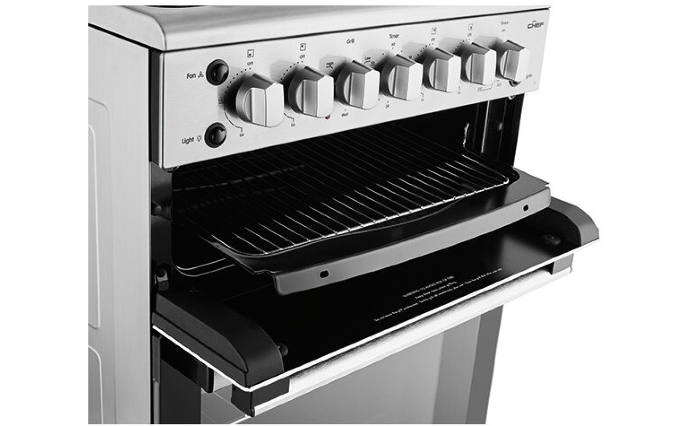 Chef 54cm Freestanding Gas Cooker CFG517SCH