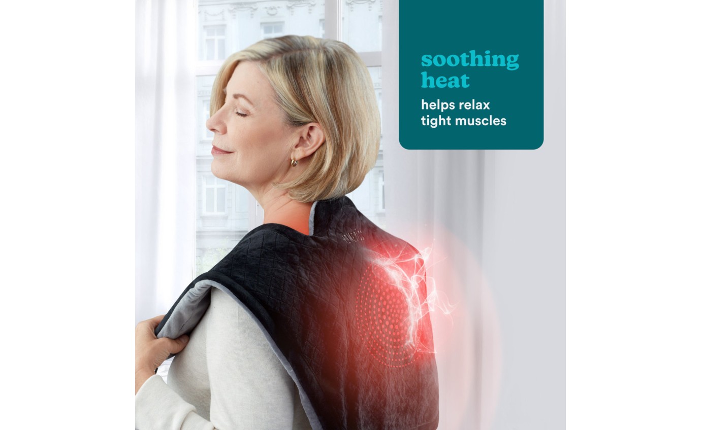 Homedics Comfort Neck & Shoulder Vibration Massager + Heat CMWRP325HAU