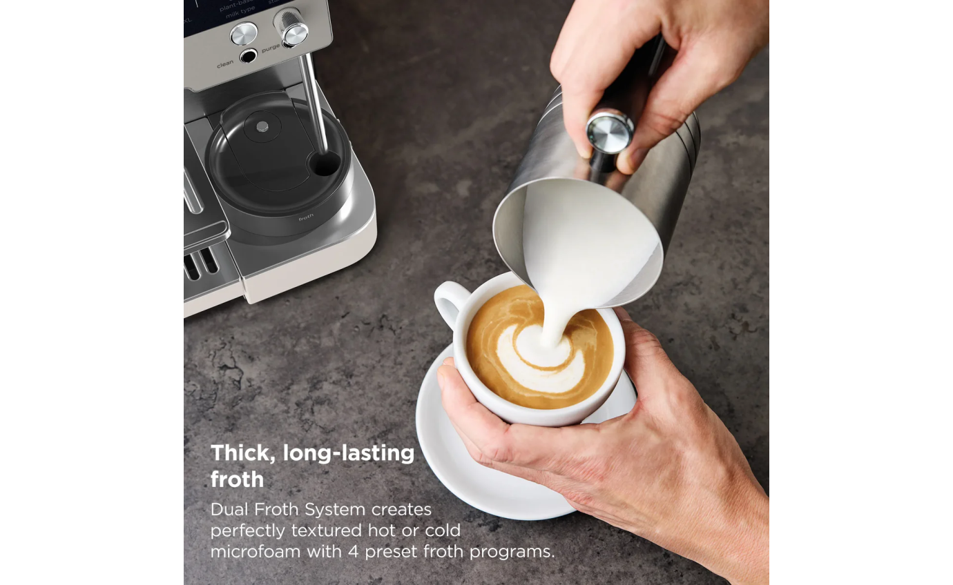 Ninja Luxe Cafe&trade; Premier Espresso Machine (Oat Milk) ES601WHANZ