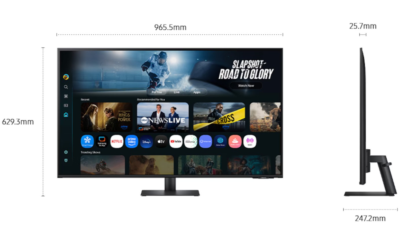 Samsung 43 inch M7 M70F 4K Smart Monitor with Remote LS43FM702UEXXY