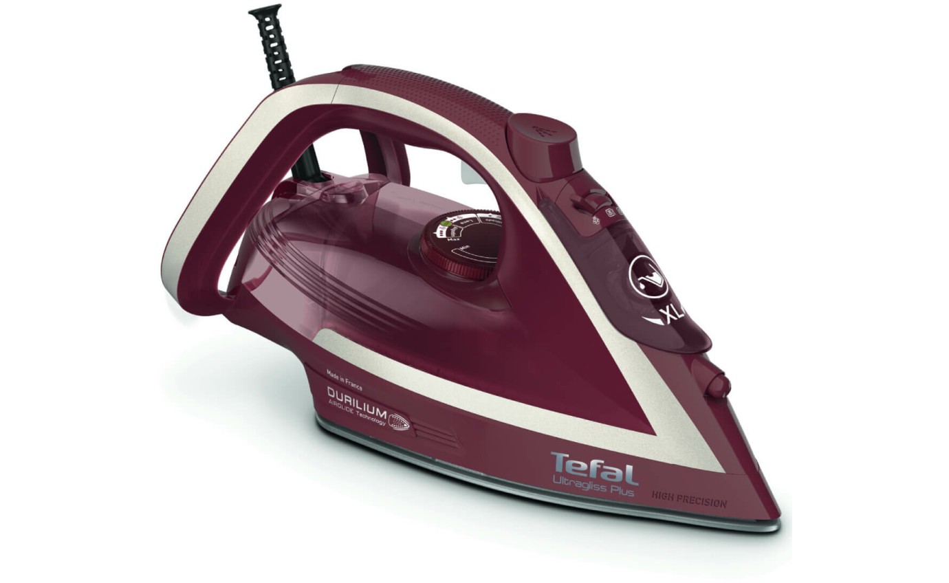 Tefal UltraGliss Anti-Calc Plus Steam Iron (Gamay Red) FV6845