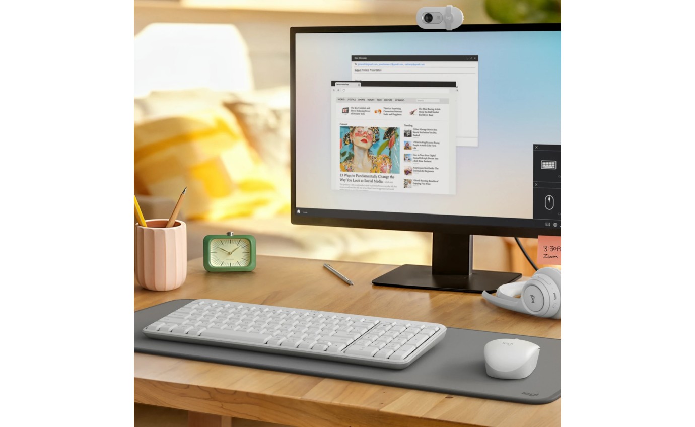 Logitech MK250 Compact Bluetooth&reg; Wireless Combo (Off-White) 920013560