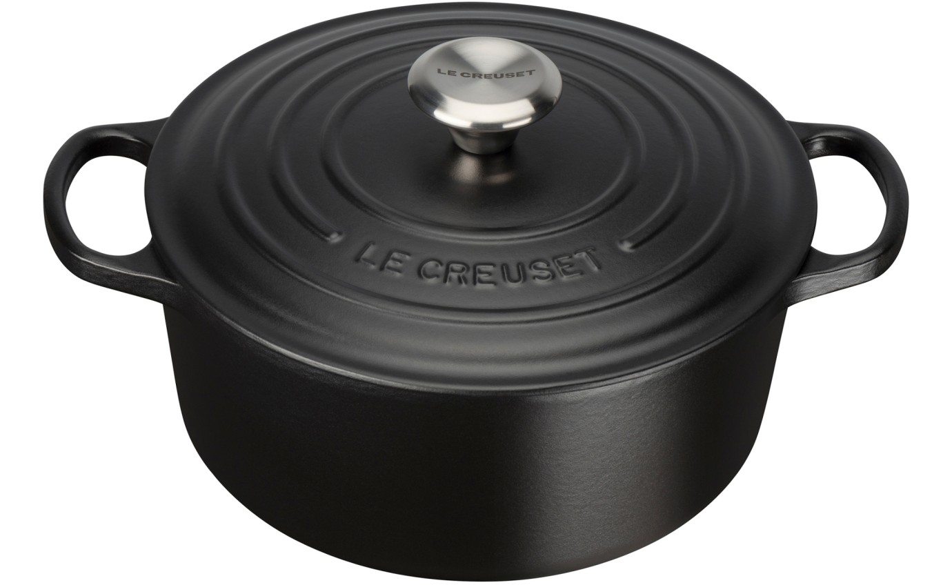 Le Creuset 24cm/4.2L Signature Casserole (Satin Black) 21177240002430