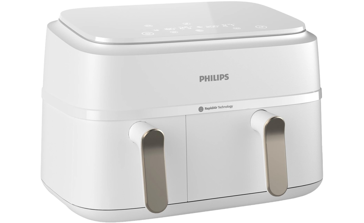 Philips 3000 Series Dual Basket Airfryer XXL (White) NA35310