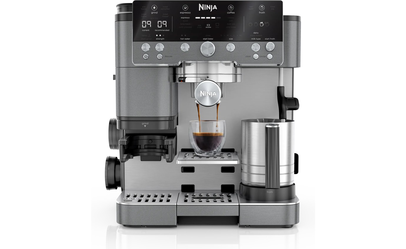 Ninja Luxe Caf&eacute; Premier Espresso Machine (Gunmetal) ES601GM