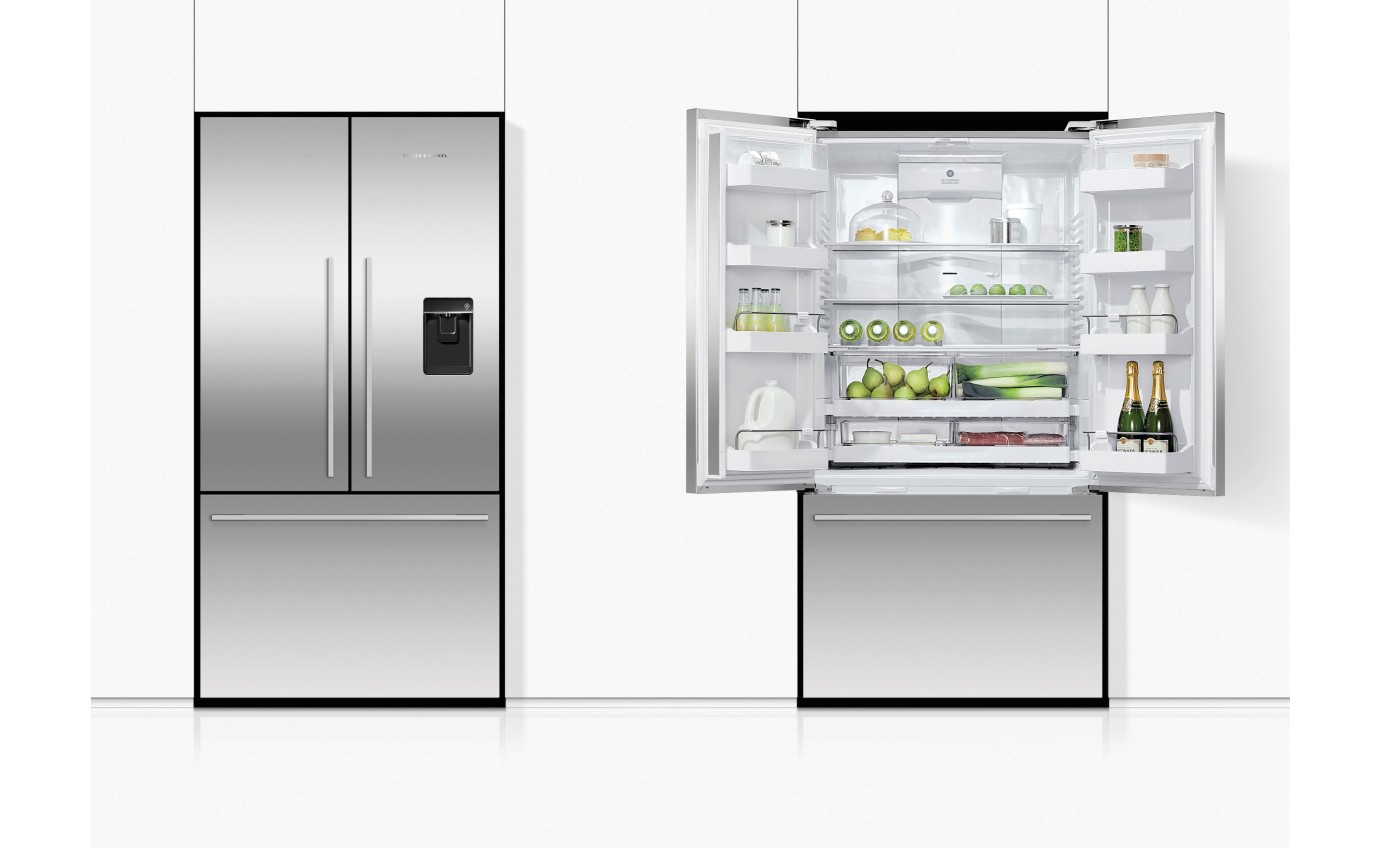 Fisher & Paykel 569L Series 7 French Door Refrigerator Freezer, Ice & Water RF610ADUX5