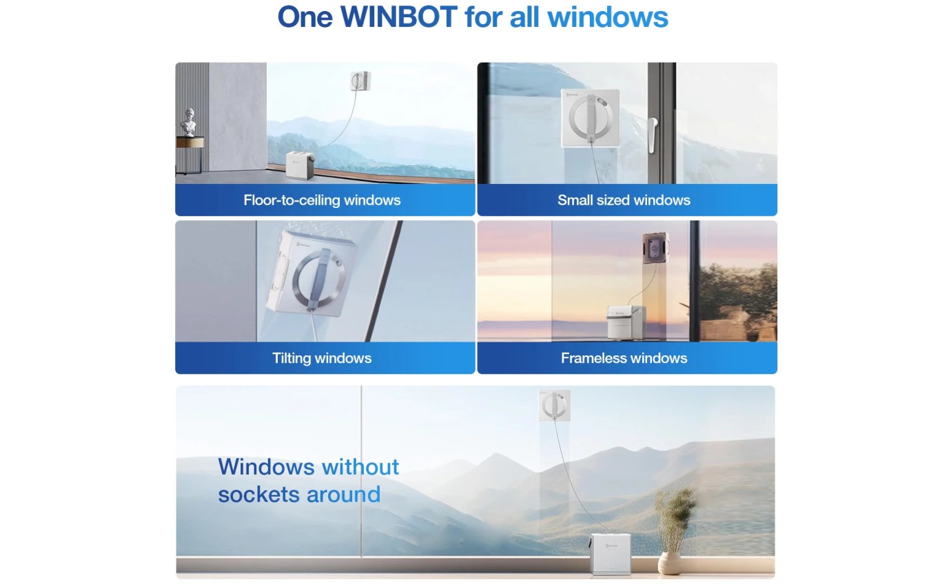 Ecovacs Winbot W2 Pro Omni Window Cleaning Robot WG85111