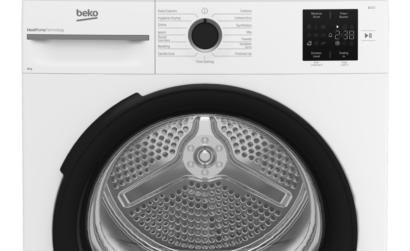 Beko 8kg Heat Pump Dryer BDPB8010W
