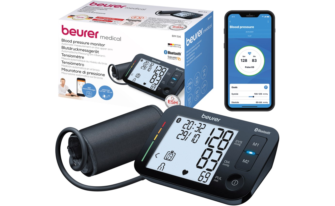Beurer Bluetooth Upper Arm Blood Pressure Monitor BM54
