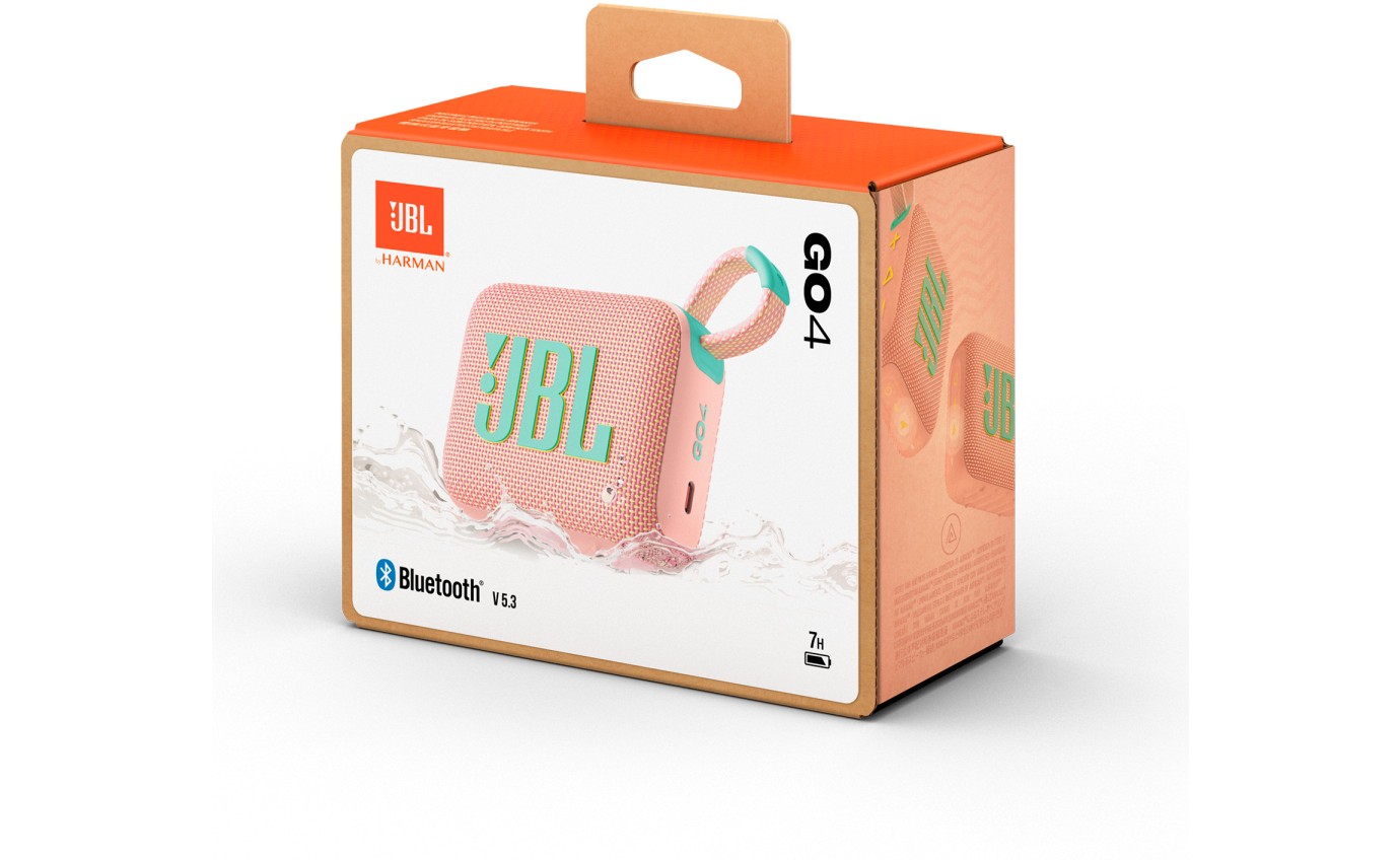 JBL Go 4 Mini Portable Bluetooth Speaker (Pink) JBLGO4PINK