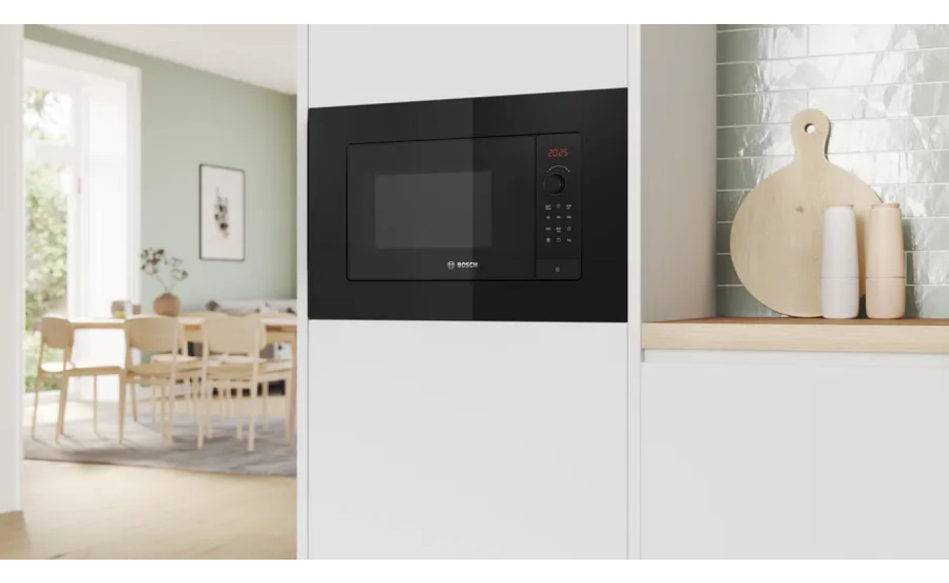 Bosch 25L Series 2 Built-In Microwave Oven (Black) BEL653MB4A