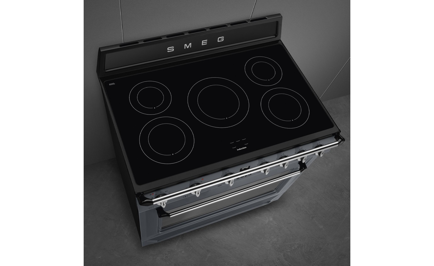 Smeg 90cm Induction Freestanding Cooker (Slate Grey) TR90IPGR
