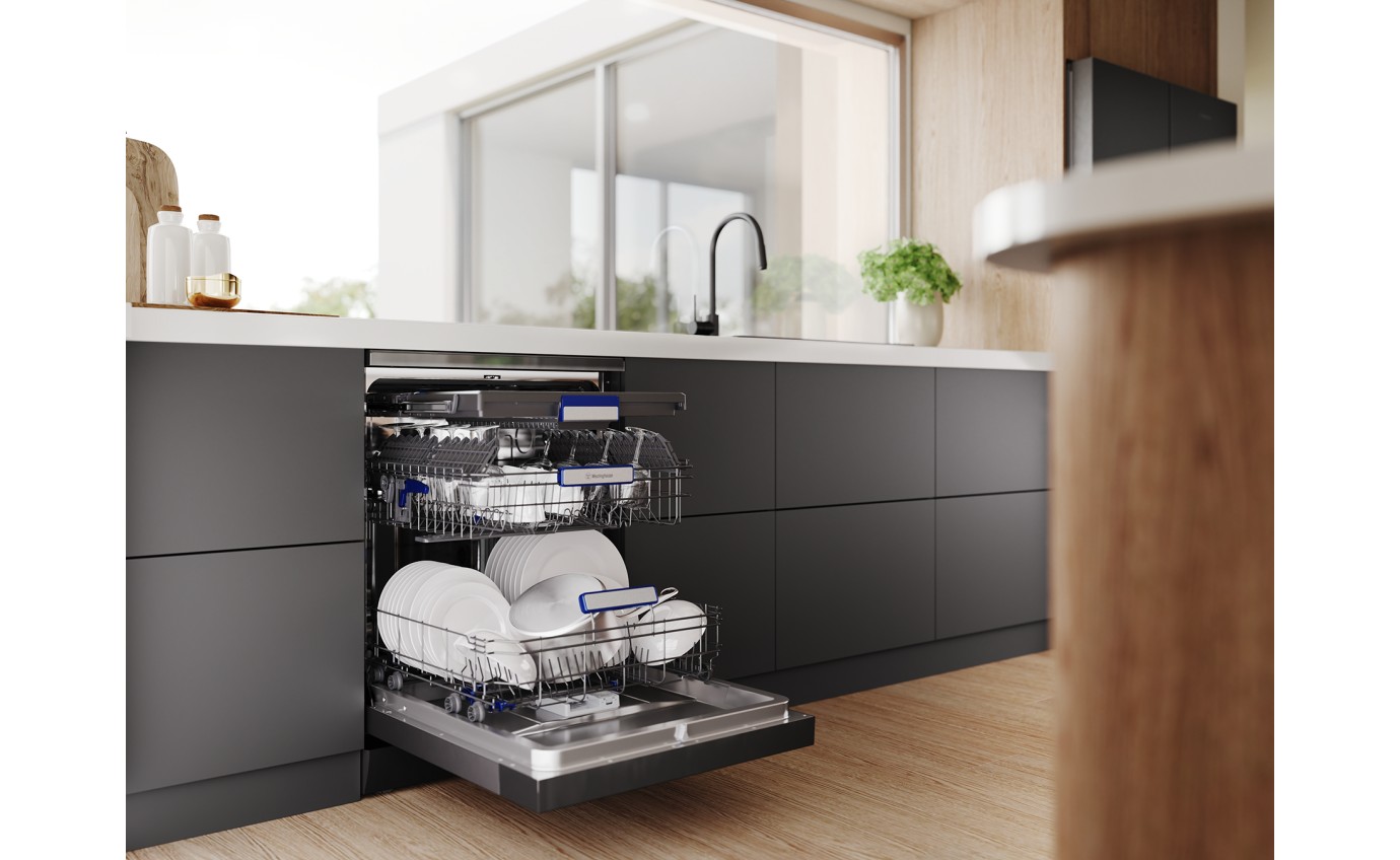 Westinghouse 60cm Freestanding Dishwasher (Dark Stainless Steel) WSF6608KXC